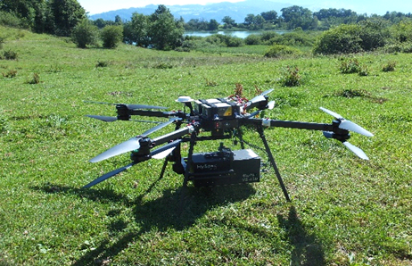 Drohne BFD 1400-SE8 mit Hyperspektral-Sensor