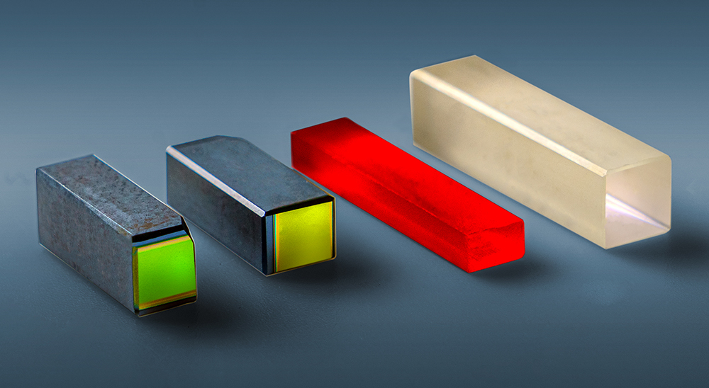 Components made of various nonlinear optical materials.