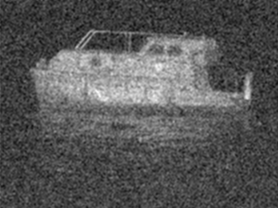 Simulated output image of a staring thermal imager.